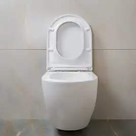 Унитаз подвесной AVS Метрополь 801-0044-P-T2-GW безободковый, со смывом Торнадо, белый