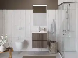 Тумба под раковину BelBagno UNO-700-2C-SO-СO подвесная, Бежевый матовый