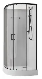 Душевая кабина Aquanet Passion EVO R black 90x90 набор 1