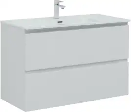 Тумба под раковину Aquanet Джейн 2.0 120 белый сатин
