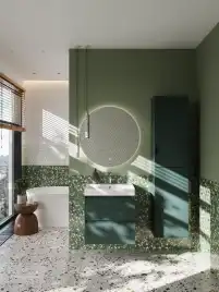 Тумбы под раковину Roca Ona 60 A857613513 подвесная, цвет, Зеленый матовый