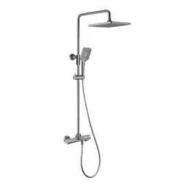 Душевая система  Vincea Next VSFS-1N1TGM VSFS-1N1TGM  с термостатом, вороненая сталь