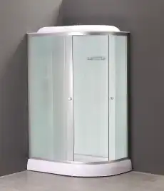 Душевая кабина Loranto 120х80 низкий поддон, матовое стекло, профиль Хром, CS-66121L F 120