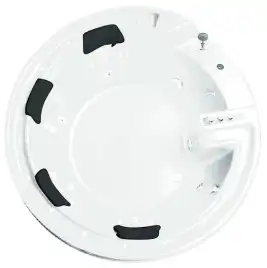 Акриловая ванна Gemy G9090 B 190х190 с гидромассажем, круглая