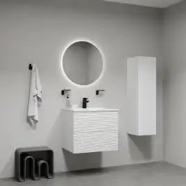 Тумба с раковиной IDDIS Bild 60, подвесная, Белая, BIL60W0i95K