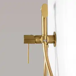Гигиенический душ со смесителем AVS Pulse 811-031-BG, брашированное золото