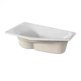 Акриловая ванна 1Marka DEEP 150х80 L асимметричная белая левая 01ди1580л