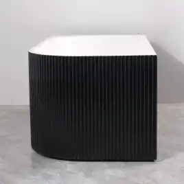 Акриловая ванна Azario LAGO BLANCO BLACK 170х75 AZ-6724-1CLB 17075, асимметричная, левая