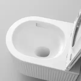 Подвесной унитаз Grossman GR-4408SQ безободковый, смыв торнадо, Белый глянцевый