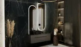 Тумба под раковину Jorno SHINE 100 Shi.01.100-M/P/A Серый антрацит