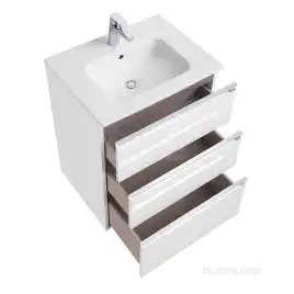 Тумбы под раковину Roca The Gap 60 A857404806 подвесная, цвет, Белый глянец