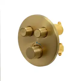 Встраиваемая душевая система AVS LUXURY 811-501-BG термостат, брашированное золото