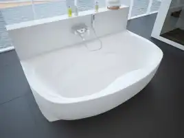 Акриловая ванна Aquatek Мелисса 180х95 MEL180-0000031 на каркасе, с фронтальной панелью