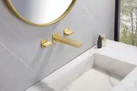 Смеситель для раковины Abber Daheim AF82122G встраиваемый, с внутренней частью, Золото матовое