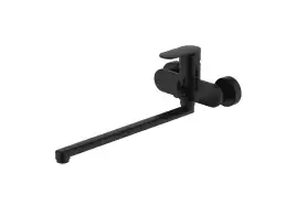 Смеситель для ванны Aquatek Ника AQ1842MB с длинным изливом, Черный матовый