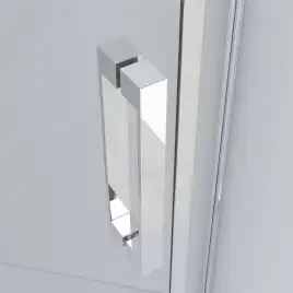 Душевой уголок Vincea Stresa 90х90 VSP-1S900CLG, дверь распашная, профиль брашированное золото, стекло прозрачное