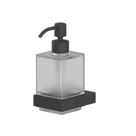 Дозатор для жидкого мыла Whitecross CUBO black, CU2440BL, Черный матовый