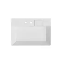 Раковина Kerama Marazzi LOGICA мебельная\подвесная с двумя отверстиями 70, белая глянцевая, LO.wb.70.2