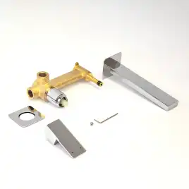 Смеситель для раковины AVS Cube 811-202-CR встраиваемый, с внутренней частью, хром