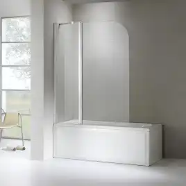 Шторка на ванну AVS Асти Дуо 100 левая профиль хром, стекло прозрачное, 803-0016-150-5545L-CR-T