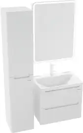 Тумба под раковину Grossman Адель 60 подвесная, белая глянцевая (106006)