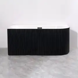 Акриловая ванна Azario LAGO BLANCO BLACK 170х75 AZ-6724-1CLB 17075, асимметричная, левая