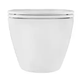 Подвесной унитаз Azario PRO PRO-0001 UQ3 безободковый, смыв Торнадо, в комплекте с сидением микролифт, Белый глянцевый