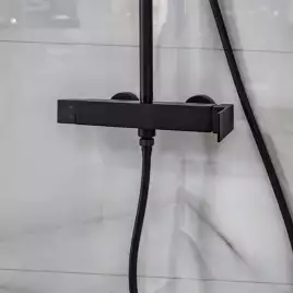 Душевая система AVS Cube 811-152-MB, черный матовый