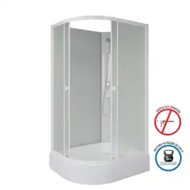 Душевая кабина Niagara Promo 110х80х200 P110/80/26R/MT/BK средний поддон, без гидромассажа