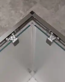 Душевой уголок CEZARES MOLVENO-A-2-90-P-GM стекло Матовое рифленая, профиль Оружейная сталь