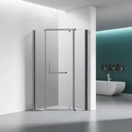Душевой уголок Veconi Rovigo RV-36GR 90х90х195, профиль брашированный графит, стекло прозрачное (RV36GR-90-01-C5)
