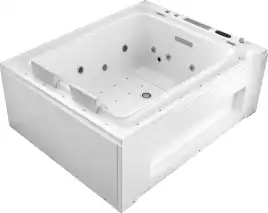 Акриловая ванна Gemy G9268 K 185х150 с гидромассажем, прямоугольная