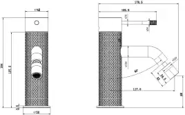 Смеситель для биде Allen Brau Priority 4.0 5.31С04-31 черный матовый