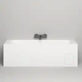 Ванна Salini ORLANDA 170х70 102021M из материала S-Stone, Белая матовая