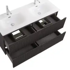 Тумба под раковину BelBagno UNO-1200-4C-SO-GSO подвесная, Темно-Серый Матовый