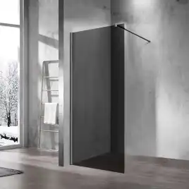 Душевая перегородка Vincea Walk in 110 VSW-1H110CGGM, профиль вороненая сталь, стекло тонированное