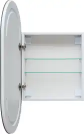 Зеркальный шкаф Aquanet Монте 50 белый, с LED подсветкой, 344787