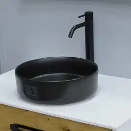 Раковина AVS Джули 36х36 черная матовая