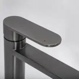 Смеситель для раковины AVS Beauty высокий, оружейная сталь, 811-551-GM