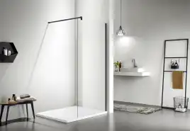 Душевая перегородка Azario 120 AZ-NAR6310 1200 Black, профиль черный, стекло Прозрачное