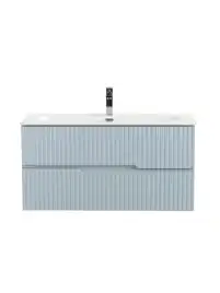 Тумба под раковину Cezares DUET-N 100 см, DUET-N-1000-2C-SO-APR-P , Голубой жемчужный