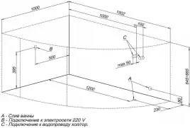 Акриловая ванна Aquanet Mayorca 150x100 L, 205403