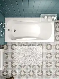 Акриловая ванна 1Marka CLASSIC 150х70 Прямоугольная Белая 01кл1570 А