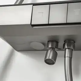 Душевая система AVS Torrent 804-020-GM, оружейная сталь