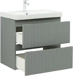 Тумба под раковину Aquanet Джейн (Flat) 70 мисти грин, подвесная, 335433