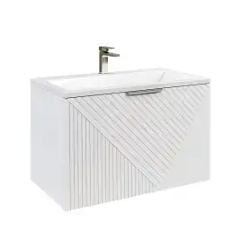 Тумба под раковину Grossman Блисс 70 подвесная, белая матовая (107052)