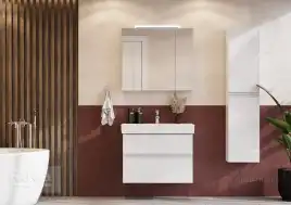 Тумбы под раковину Roca Oleta 80 A857640806 подвесная, цвет, Белый глянец