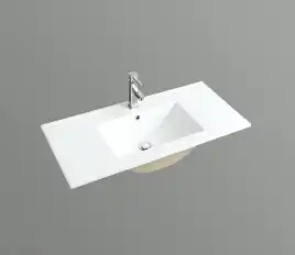 Умывальник CeramaLux 9010E 1010х465х160 Полувстраиваемая цвет Белый
