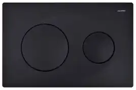 Кнопка смыва Azario AZ-8200-0013/P40-0190-0025 двойная, черная матовая