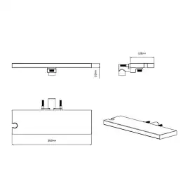 Душевая система  Vincea Inspire VSFW-3I22MT2RGM VSFW-3I22MT2RGM  с термостатом, встраиваемая, вороненная сталь